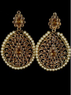 Reverse Ad Earrings With Meenakari Work